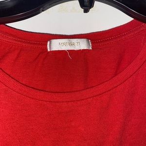 Forever 21 red crop top